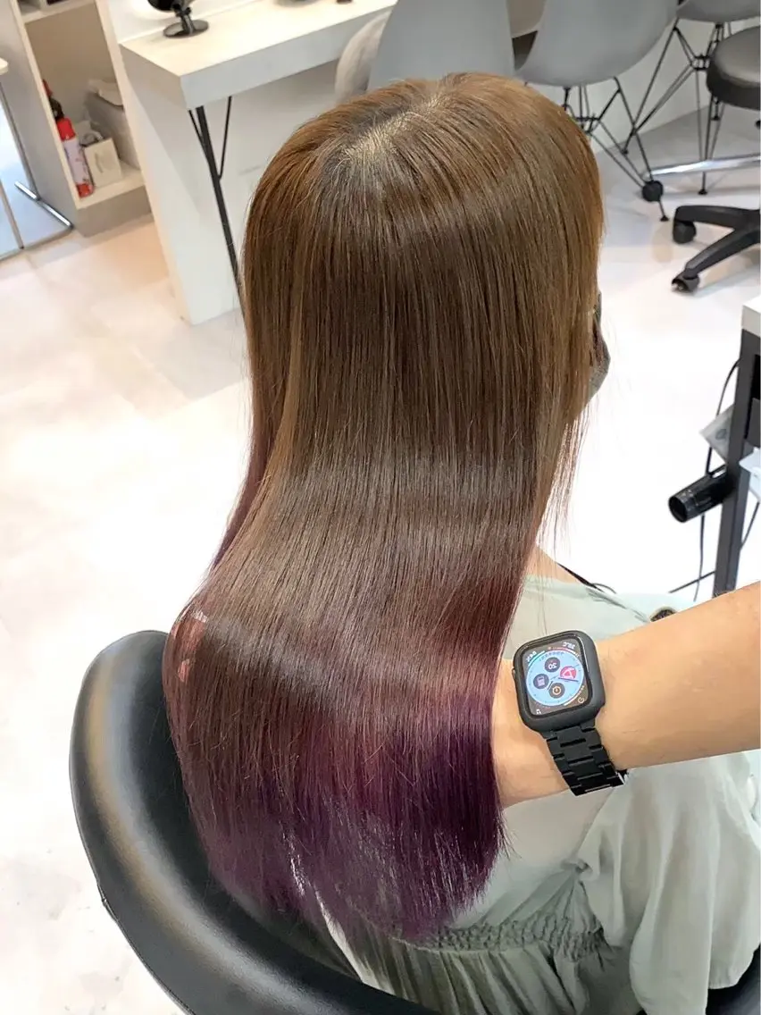 ロング カラー 🩵レイヤー✖︎ 髪質改善🩵リョウヤのヘアスタイル