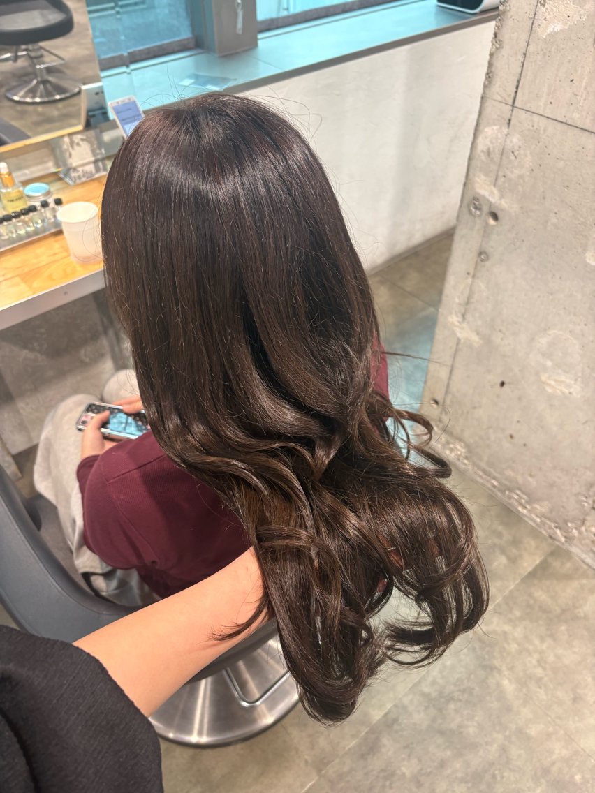 ロング ヘアカラー トリートメント みいな🍒/横浜/ 暖色カラー/レイヤーのヘアスタイル
