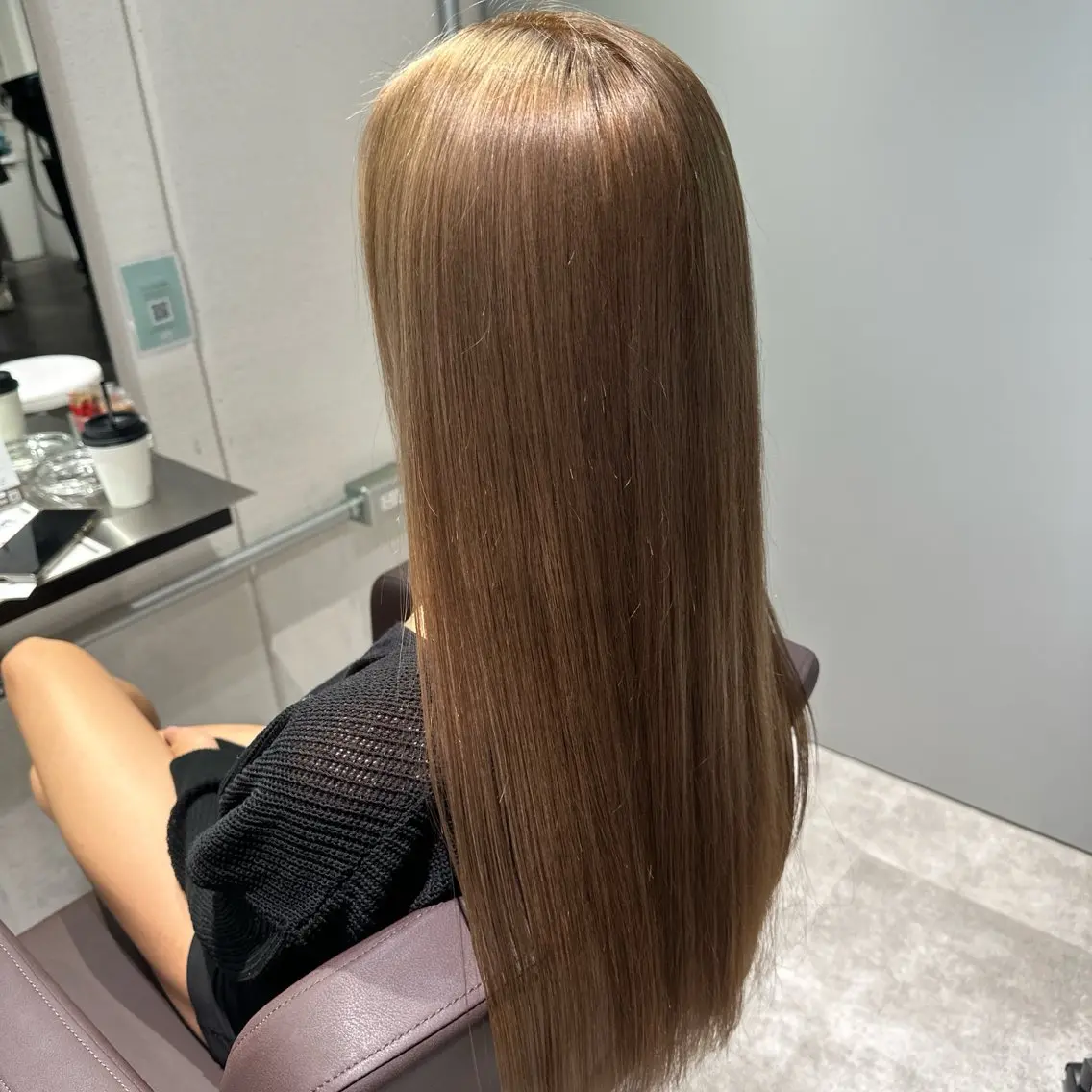 ロング カラー パーマ ヘアアレンジ ブリーチ ケアブリーチ ダブルカラー ハイライトカラー インナーカラー カット ヘアカラー 縮毛矯正 トリートメント 髪質改善/レイヤー 縮毛矯正/ケラチン耀のヘアスタイル