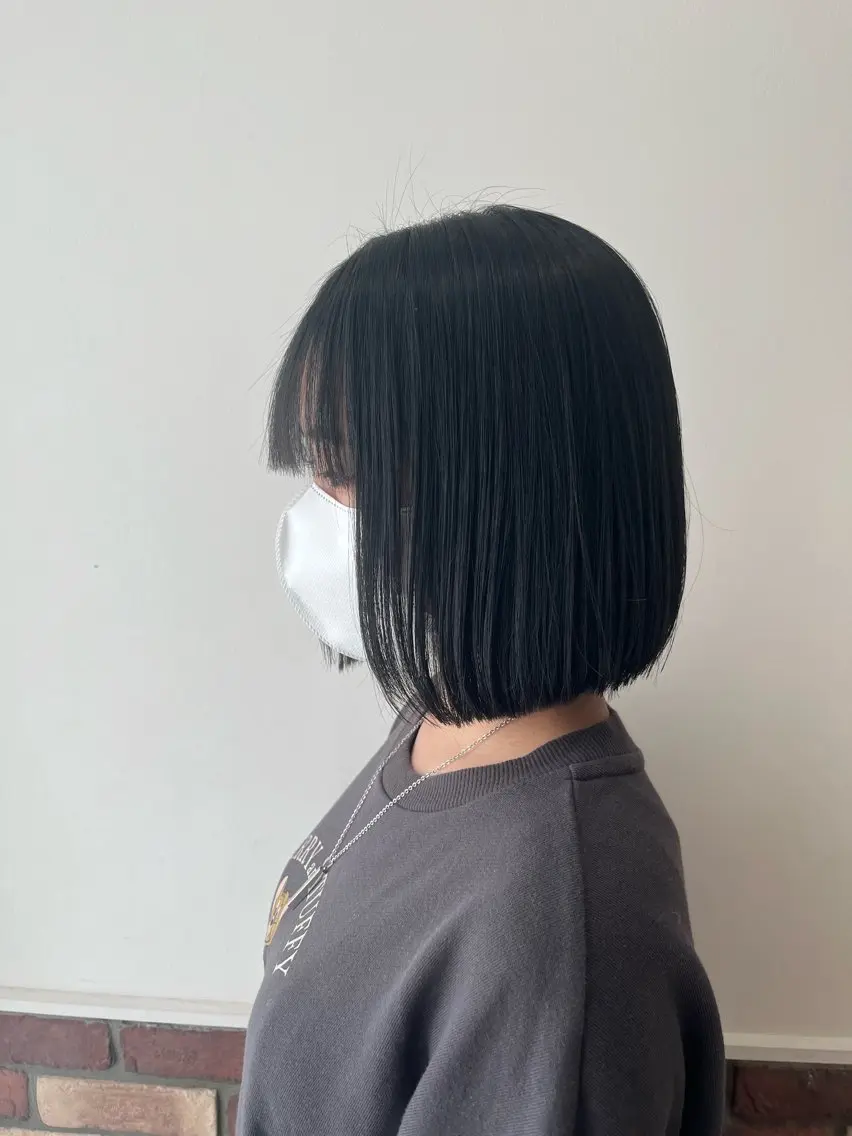 ミディアム カット トリートメント ボブ🍊暖色カラー 浅草【Bob美容師】のヘアスタイル