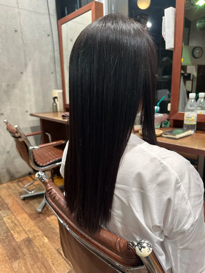 ロング 縮毛矯正 👑MRN👑 HIROMIのヘアスタイル