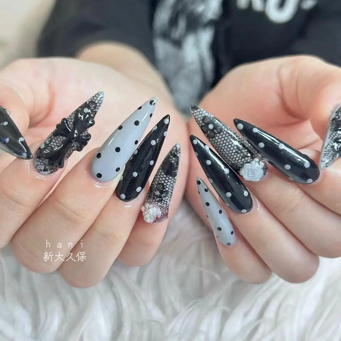 ネイル フットネイル フレンチネイル グラデーション 韓国ネイル ロングネイル ハンドネイル Hani Nail Salonのネイルデザイン