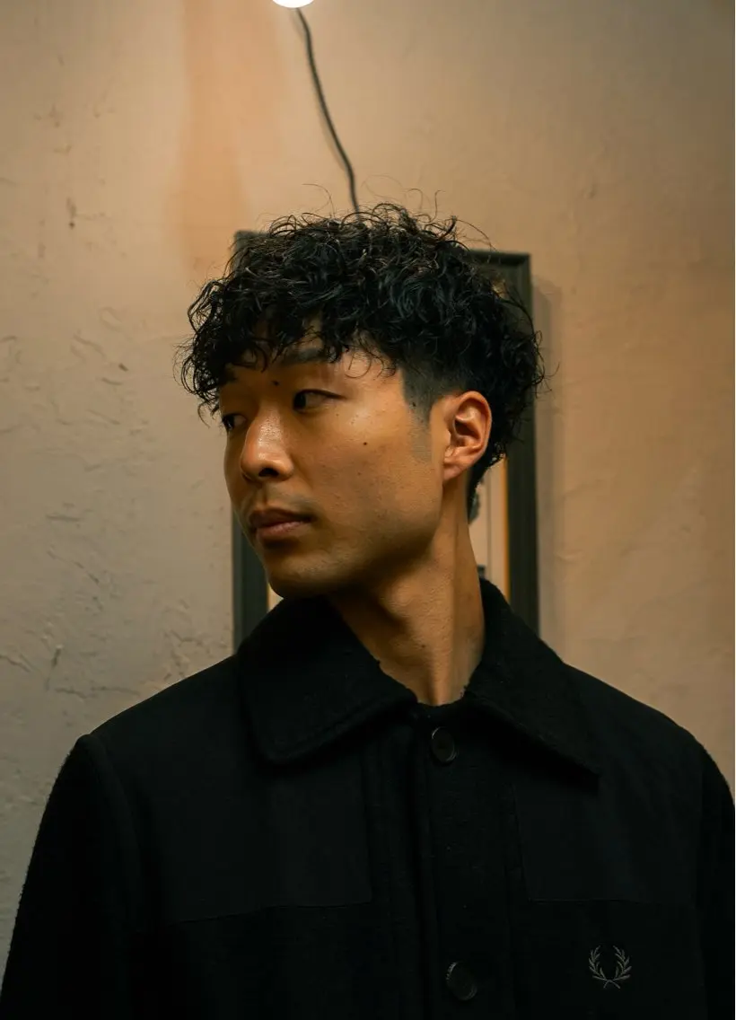ショート カラー パーマ メンズ カット パーマ 🔗メンズサロン🔗 Kieのヘアスタイル