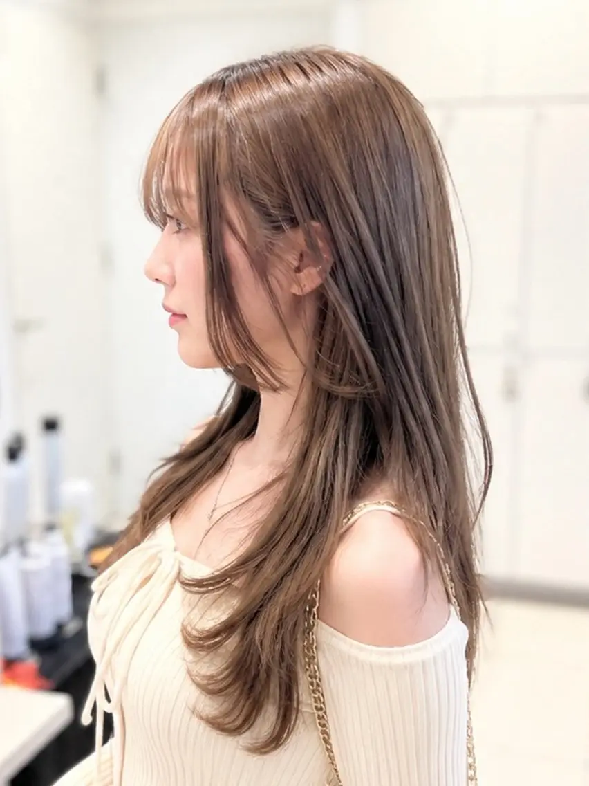 ロング カラー カット ヘアカラー トリートメント 金子 直樹のヘアスタイル