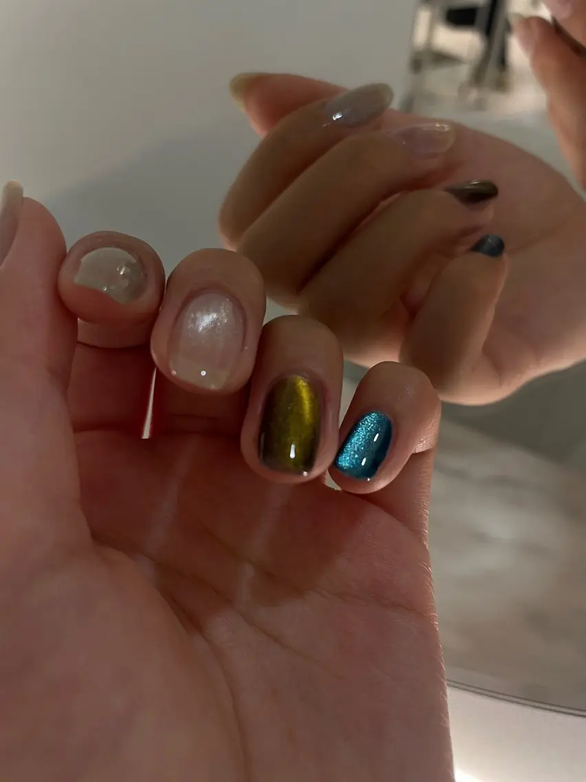 パラジェル使用💎オフありフレンチorマグネット🪽☘︎ ‧˚(現金のみ対応)の写真