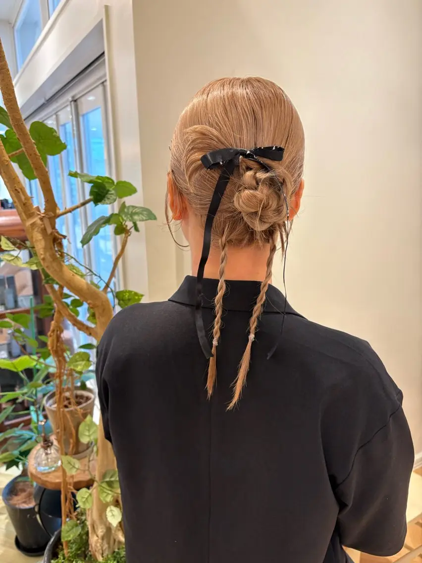 ヘアアレンジ ヘアセット Marin 🦢🩵のヘアスタイル