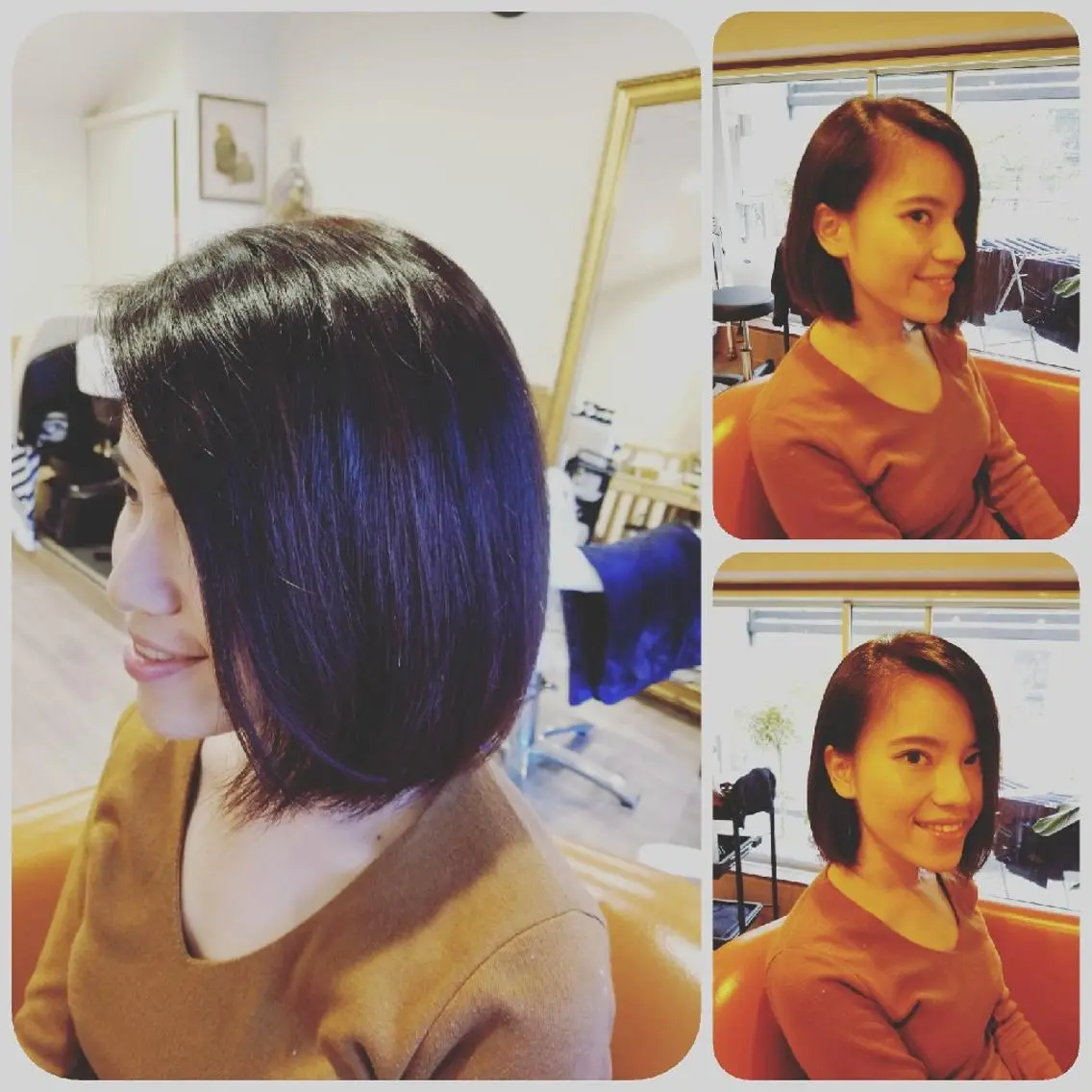 ミディアム カラー ブルーカラー ブラウンカラー ブルージュ 透明感カラー フォギーグレージュ spa hair ark 富井直美のヘアスタイル