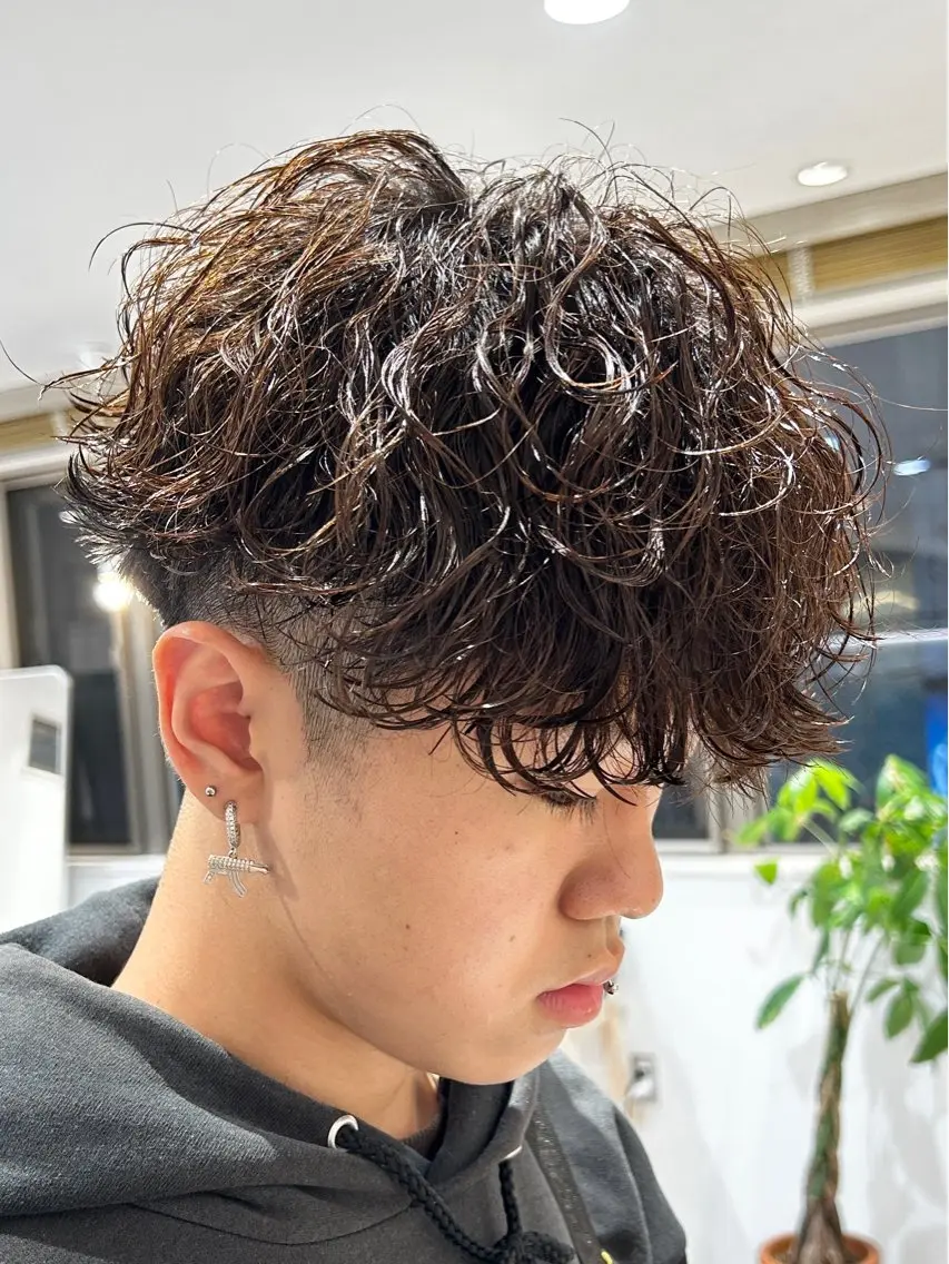 ショート パーマ メンズ トリートメント カット パーマ トリートメント パーマの達人🌀 メンズ特化/壮真のヘアスタイル