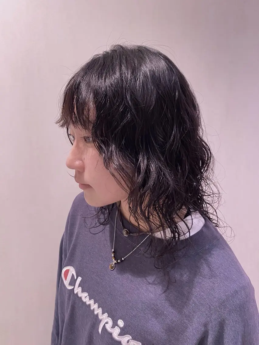 ミディアム パーマ stair:case 🌱Fuka🌱🦖のヘアスタイル