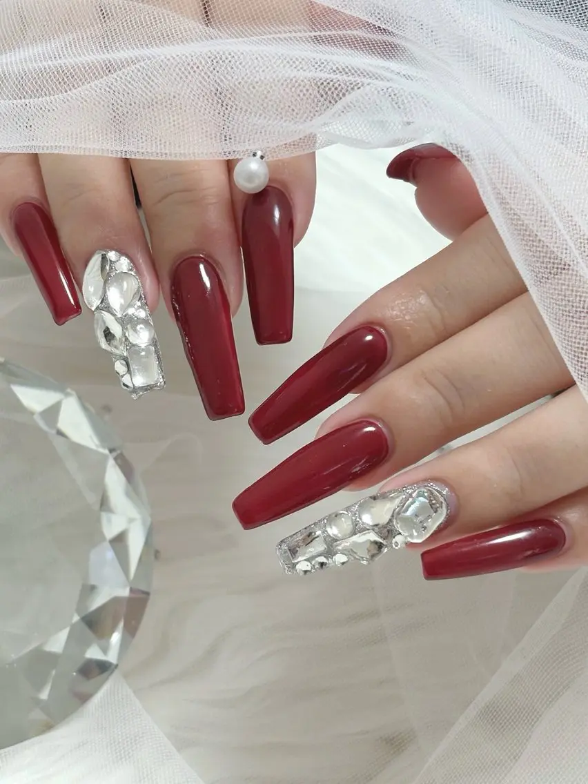 ネイル ボルドー ハンドネイル Ange nailのネイルデザイン