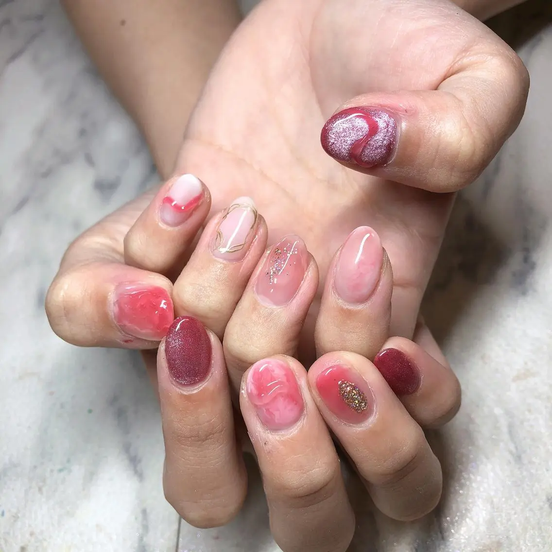 ネイル 持ち込み 結城 怜菜のネイルデザイン