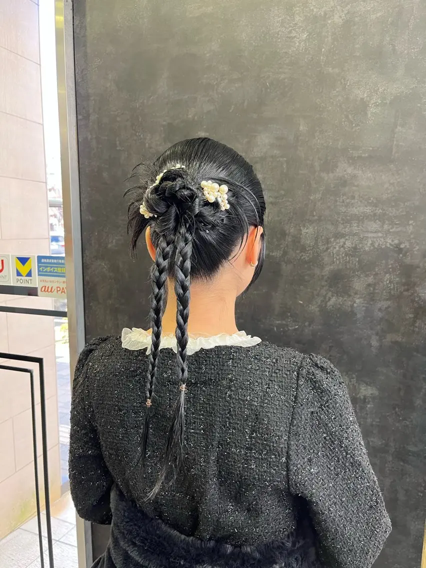 ロング ヘアアレンジ ヘアセット ヘアセット/透明感 カラー/あんりんのその他イメージ