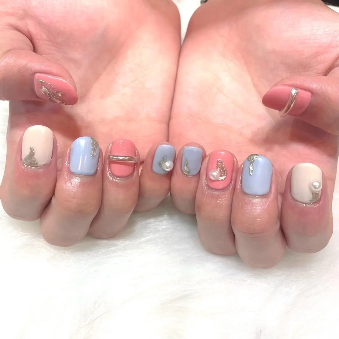 ネイル アートネイル 桜ネイル MADDYNAILS ✴︎柏痛ネイルのネイルデザイン