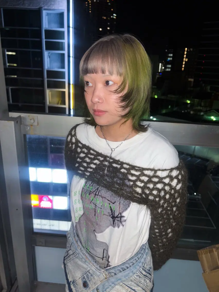 ミディアム カラー ヘアカラー デザインカラー /rioのヘアスタイル