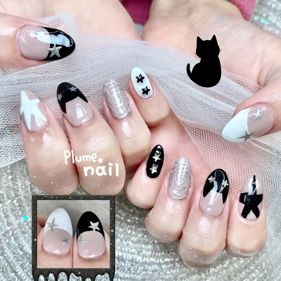 ネイル ハンドネイル plume nail ☆韓国ネイルのネイルデザイン