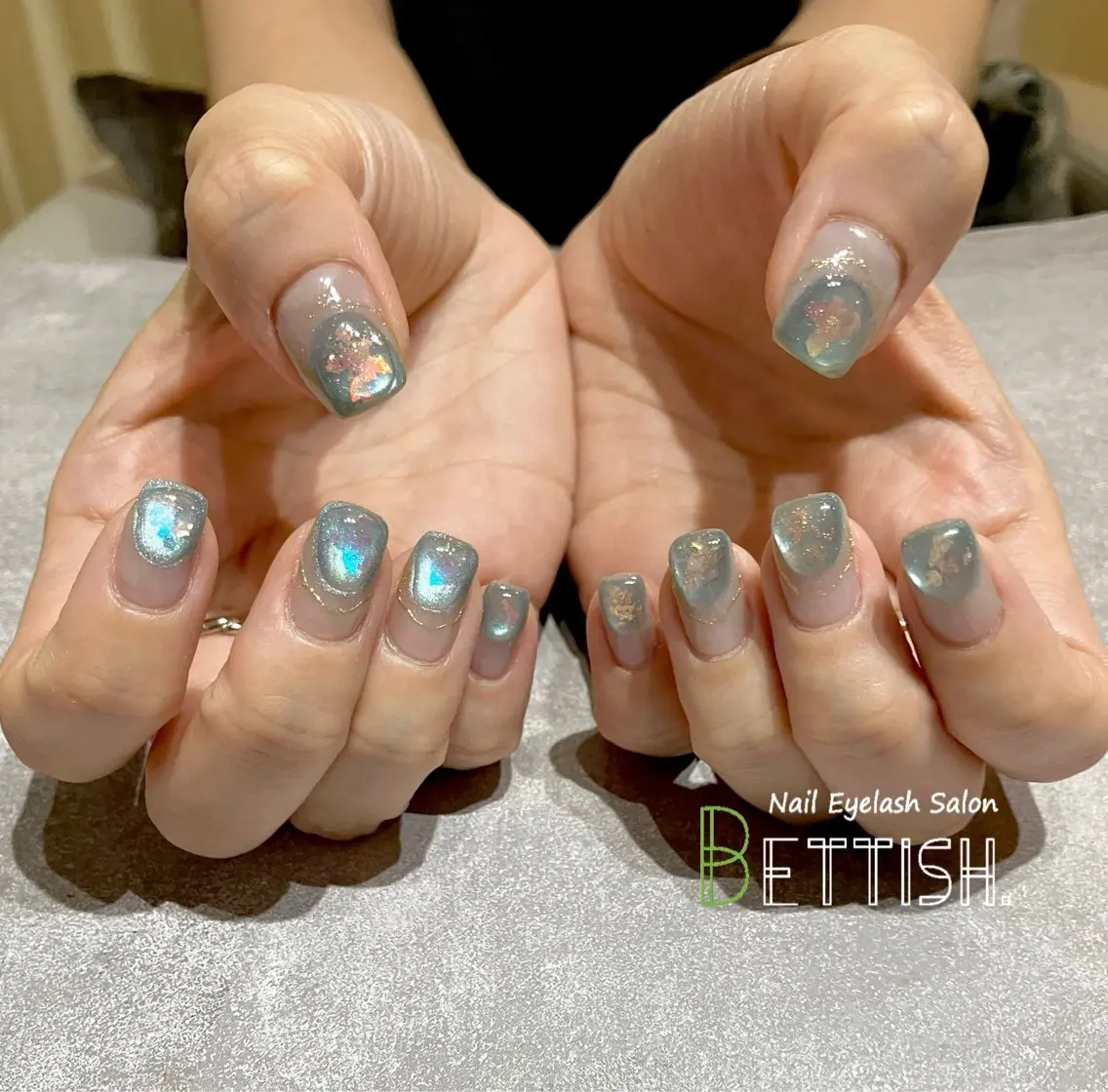ネイル ブルー ハンドネイル BETTISH. KUMIKO☺︎︎のネイルデザイン