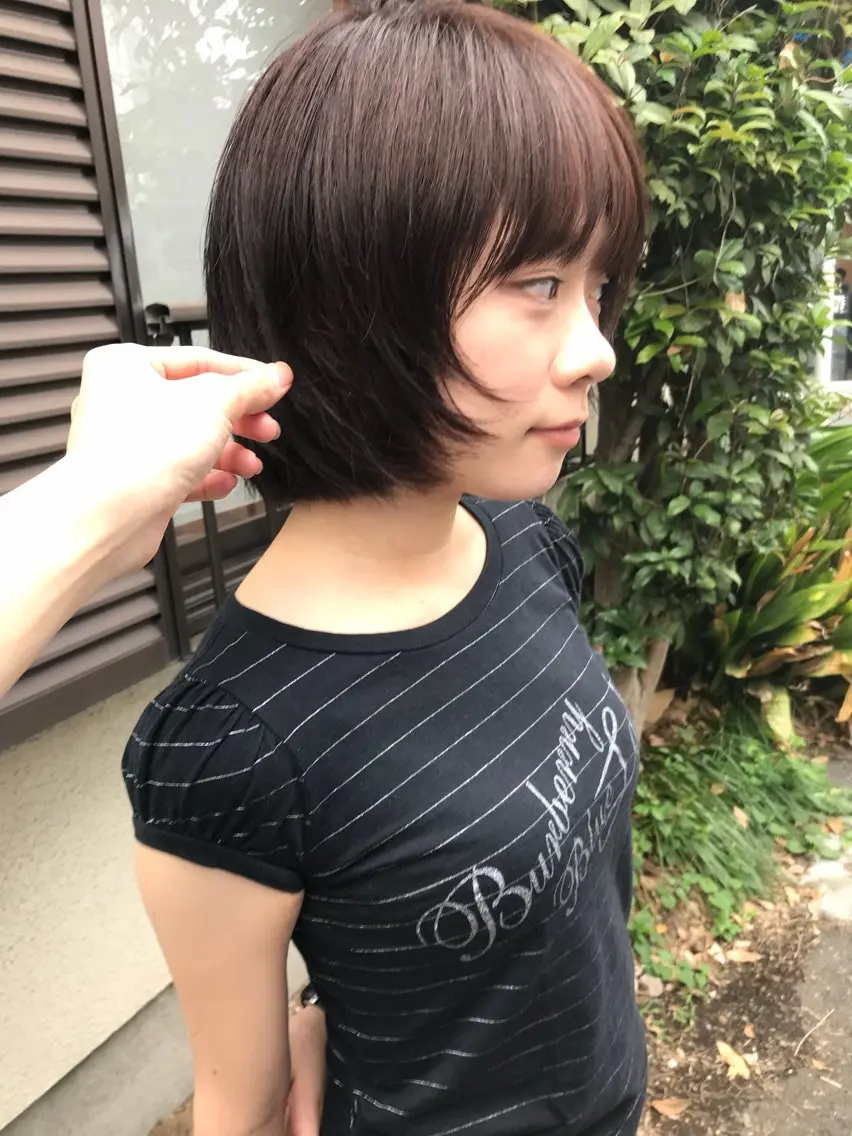 ミディアム カラー ヘアカラー トリートメント 赤み消しカラー/ ナチュラル/トモキのヘアスタイル