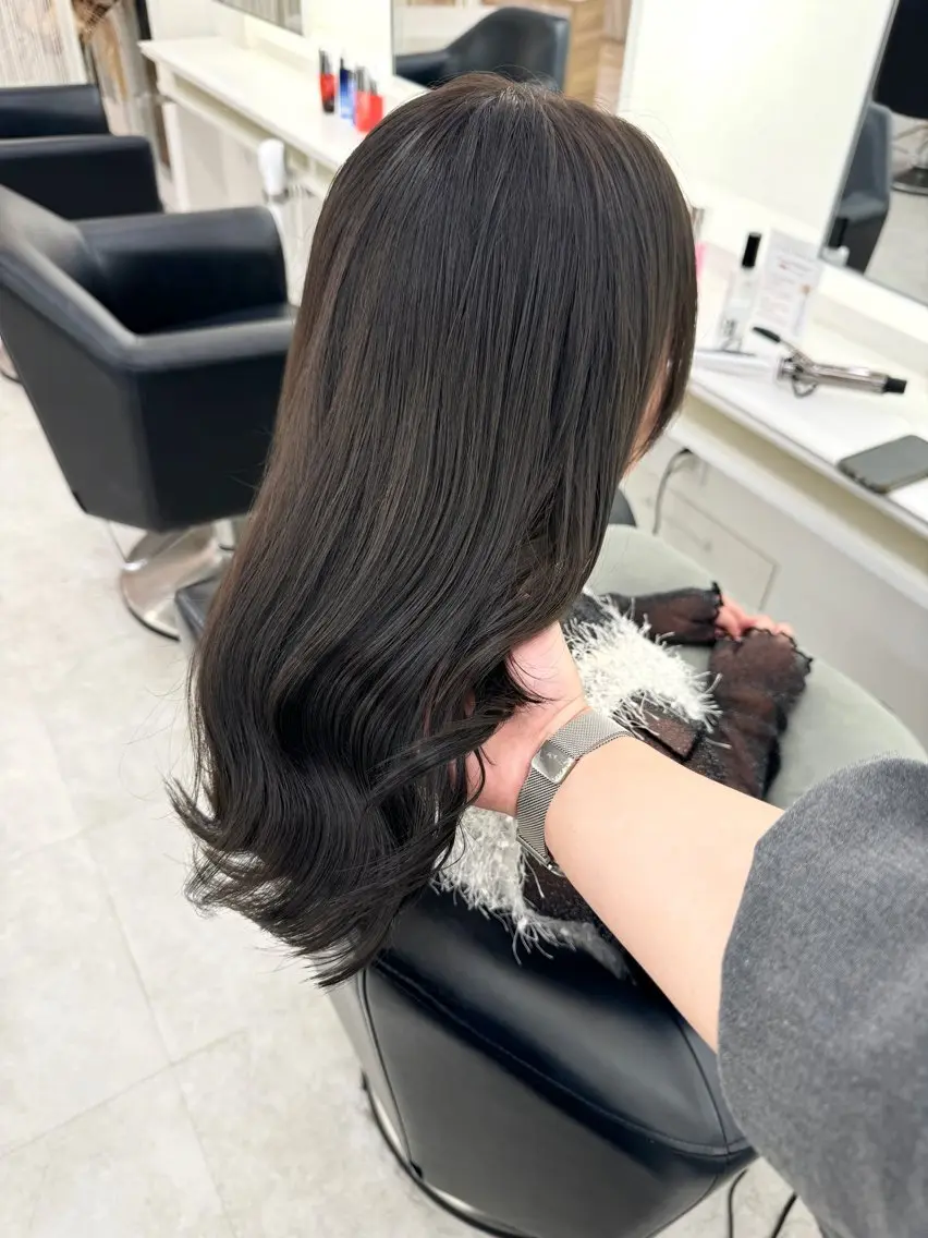 ロング カラー カット ヘアカラー ♡ParveMix NANO♡のヘアスタイル