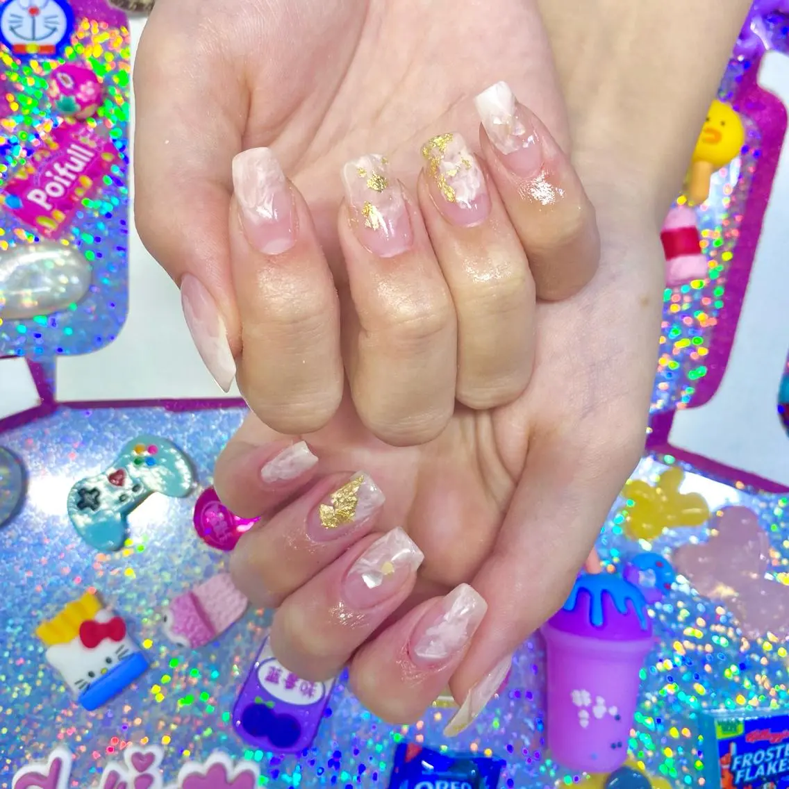 ネイル アートネイル クリアネイル ジェルネイル ニュアンスネイル オフィスネイル 8appy YUKITIN.Bのネイルデザイン