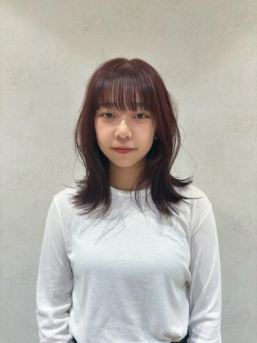 セミロング ヘアカラー izumi/ ボブ/パーマのヘアスタイル