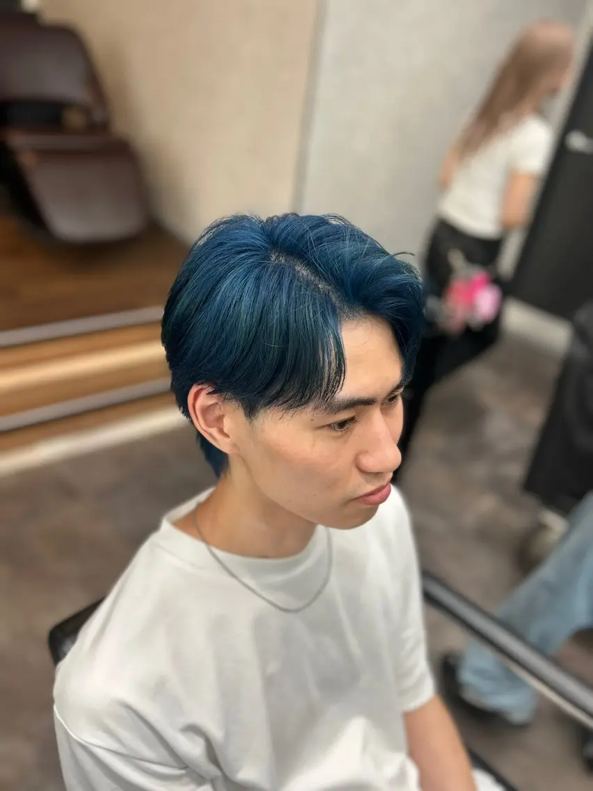 ミディアム カラー メンズ 🐠メンズ特化🐠 井上風冴のヘアスタイル
