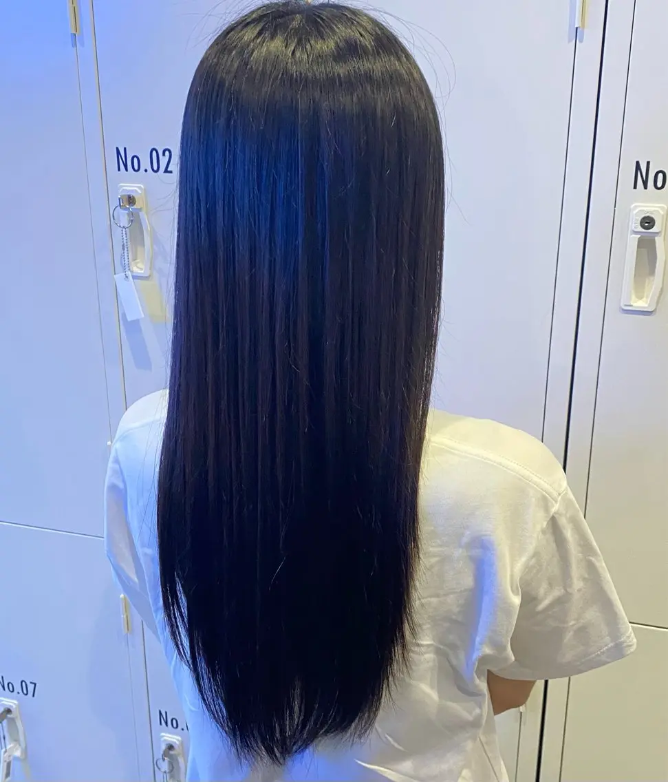 ロング 縮毛矯正 吉田 恋々音のヘアスタイル