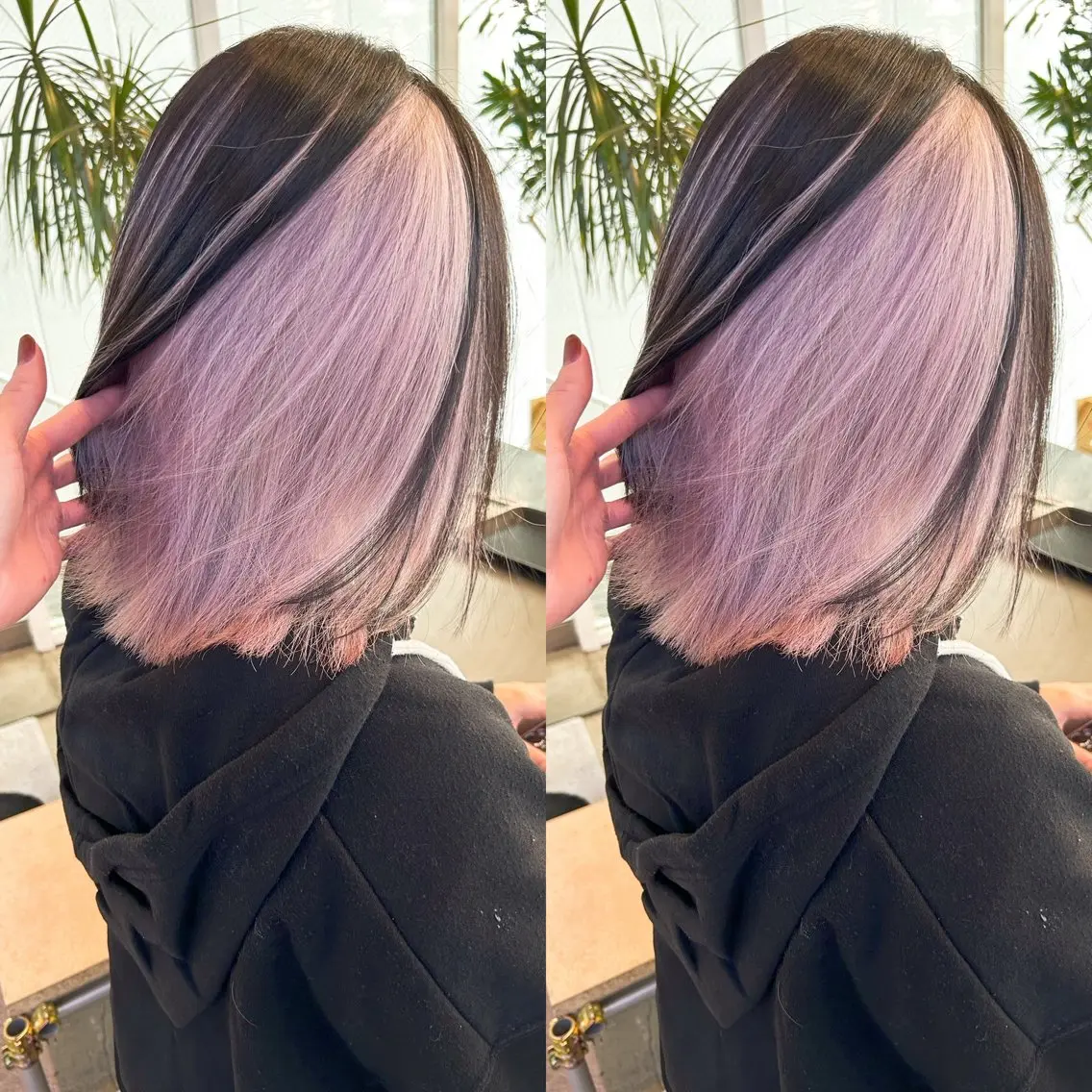 ミディアム カラー カット ヘアカラー トリートメント yoriダブルカラー 代表すがわらのヘアスタイル