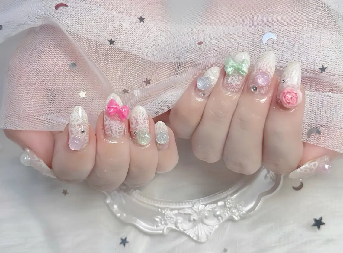 ネイル チークネイル 長さ出し フレンチネイル ジェルネイル グラデーション ハンドネイル THANHTHANH NAILのネイルデザイン