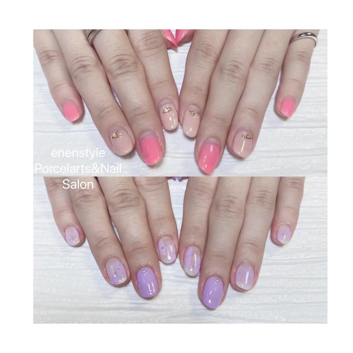 ショート ネイル ハンドネイル 🐾enen style 🐾のネイルデザイン
