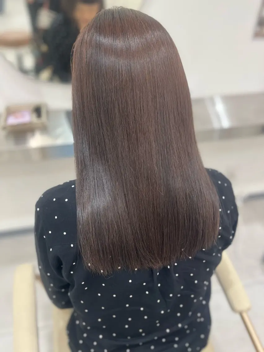 ロング 縮毛矯正 カット 縮毛矯正 トリートメント N°Elune みゆきのヘアスタイル