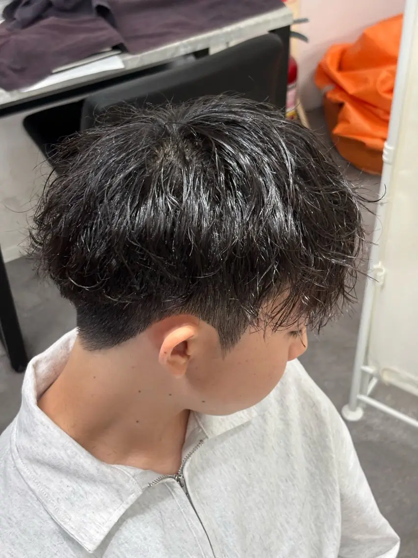 ミディアム カラー パーマ メンズ カット パーマ トリートメント ヘアセット 🔥最強メンズ特化/ パーマの達人🔥風見のヘアスタイル