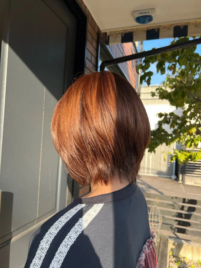 ショート レイヤーカット カット cyan Amiのヘアスタイル
