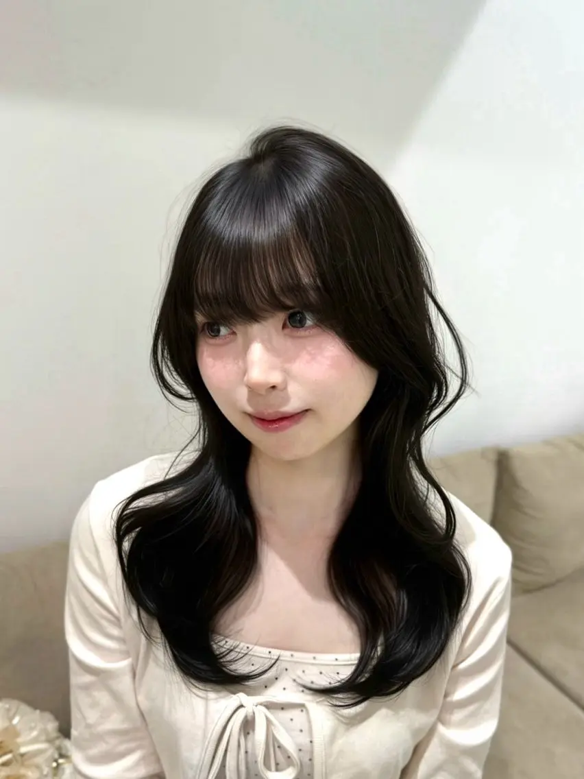 ロング カラー 透明感カラー レイヤーカット ヘアカラー 透明感カラー/ RIKO🌺🥥のヘアスタイル