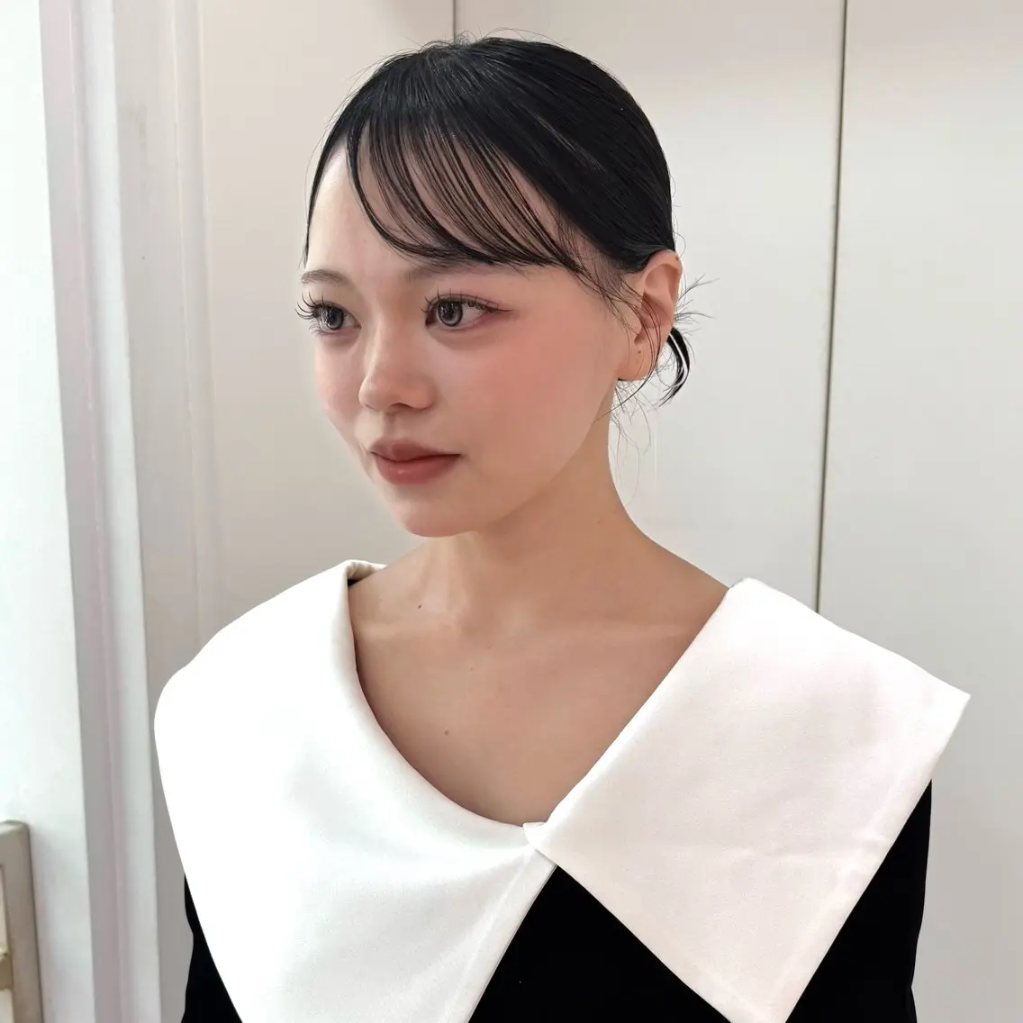 ミディアム ヘアアレンジ ヘアセット まろやか艶ベージュ 🧸🪞Honoのヘアスタイル