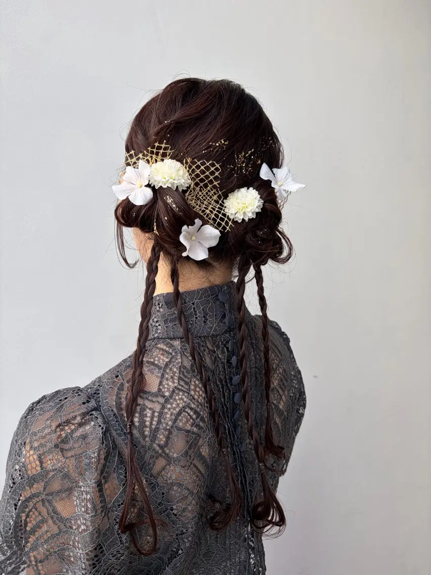結婚式お呼ばれ・パーティーヘアセット(ライブヘア不可)の写真