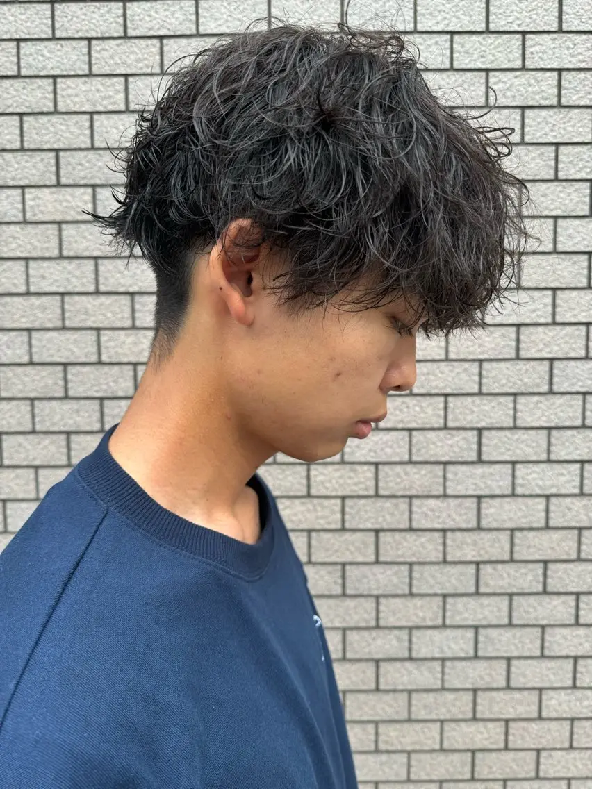 ショート パーマ メンズ カット パーマ パーマ/ハイトーン /吉田眞のヘアスタイル