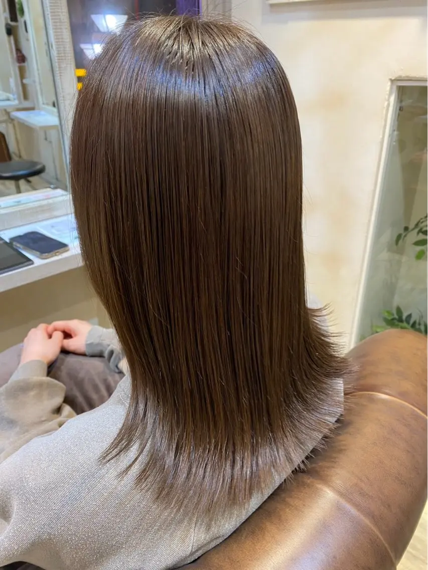 ミディアム 縮毛矯正 トリートメント ✂︎ショート、ボブ Hiroki✂︎のヘアスタイル