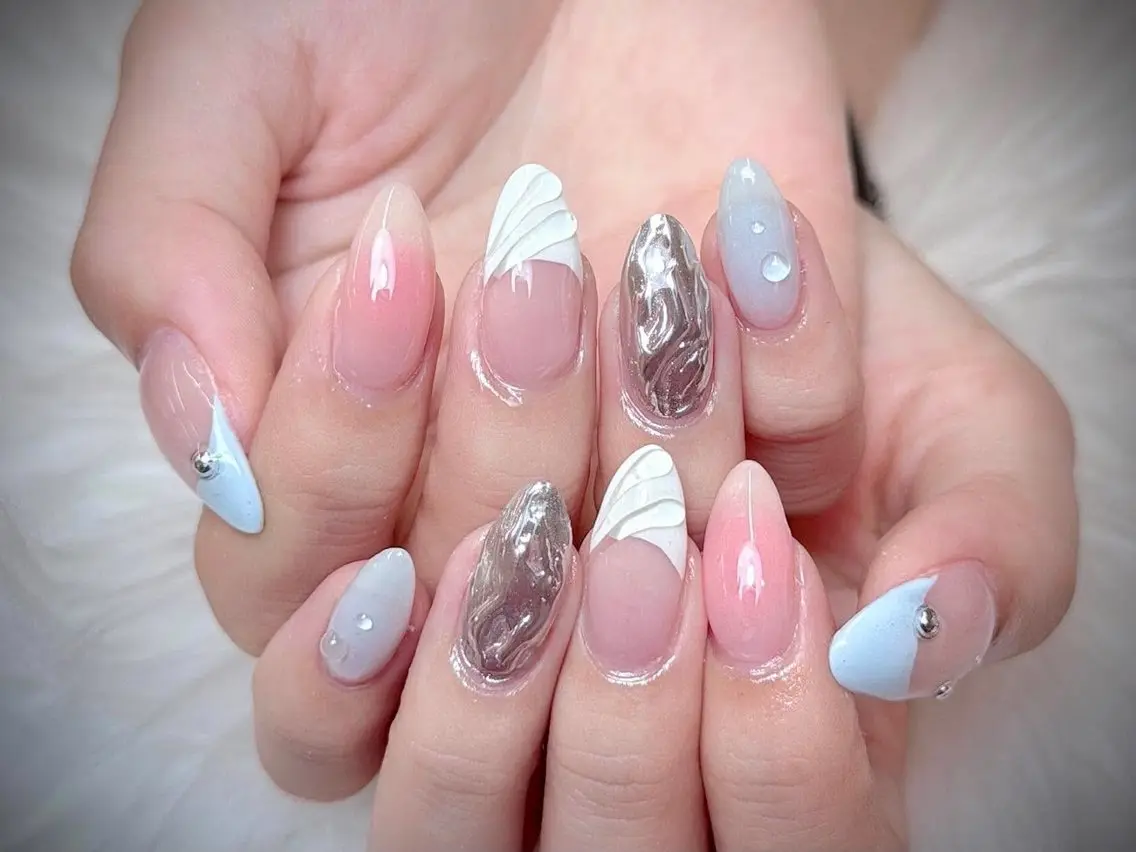 ネイル ハンドネイル ゆき このネイルデザイン