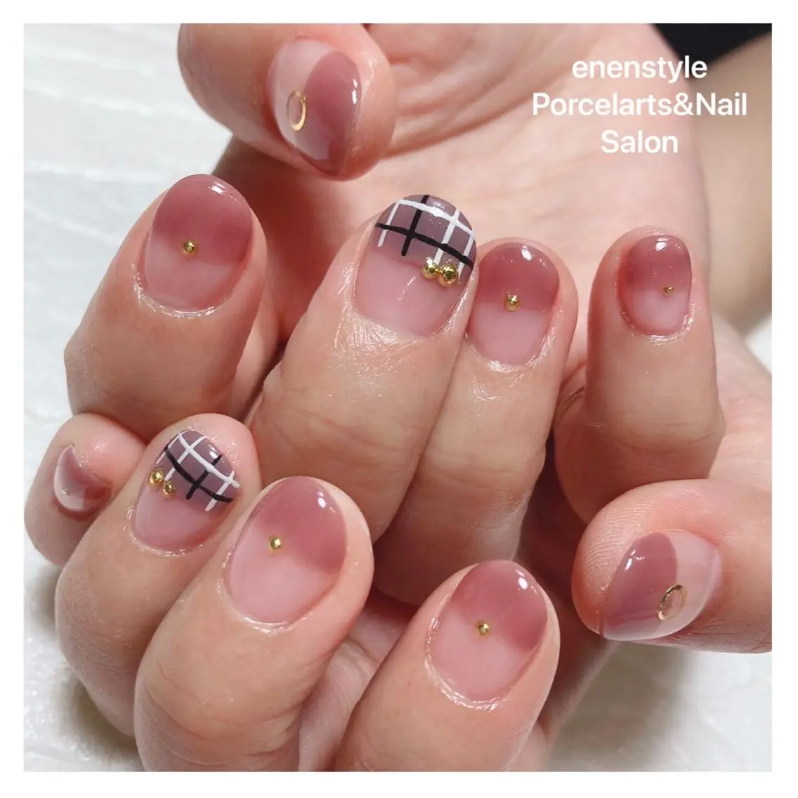 ショート ネイル ハンドネイル 🐾enen style 🐾のネイルデザイン