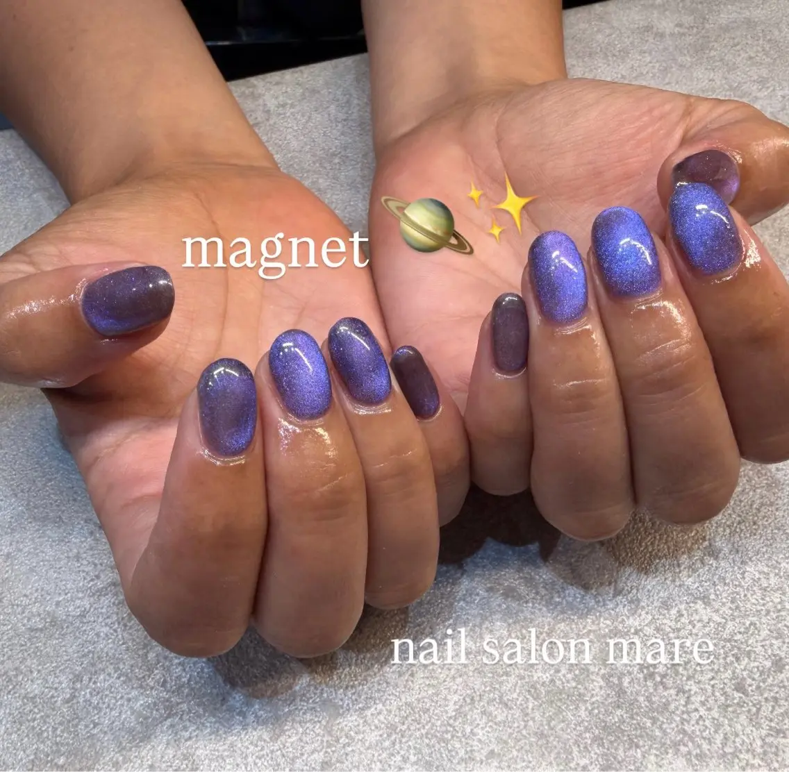 ネイル マグネットネイル ハンドネイル YANA mare【放出】のネイルデザイン