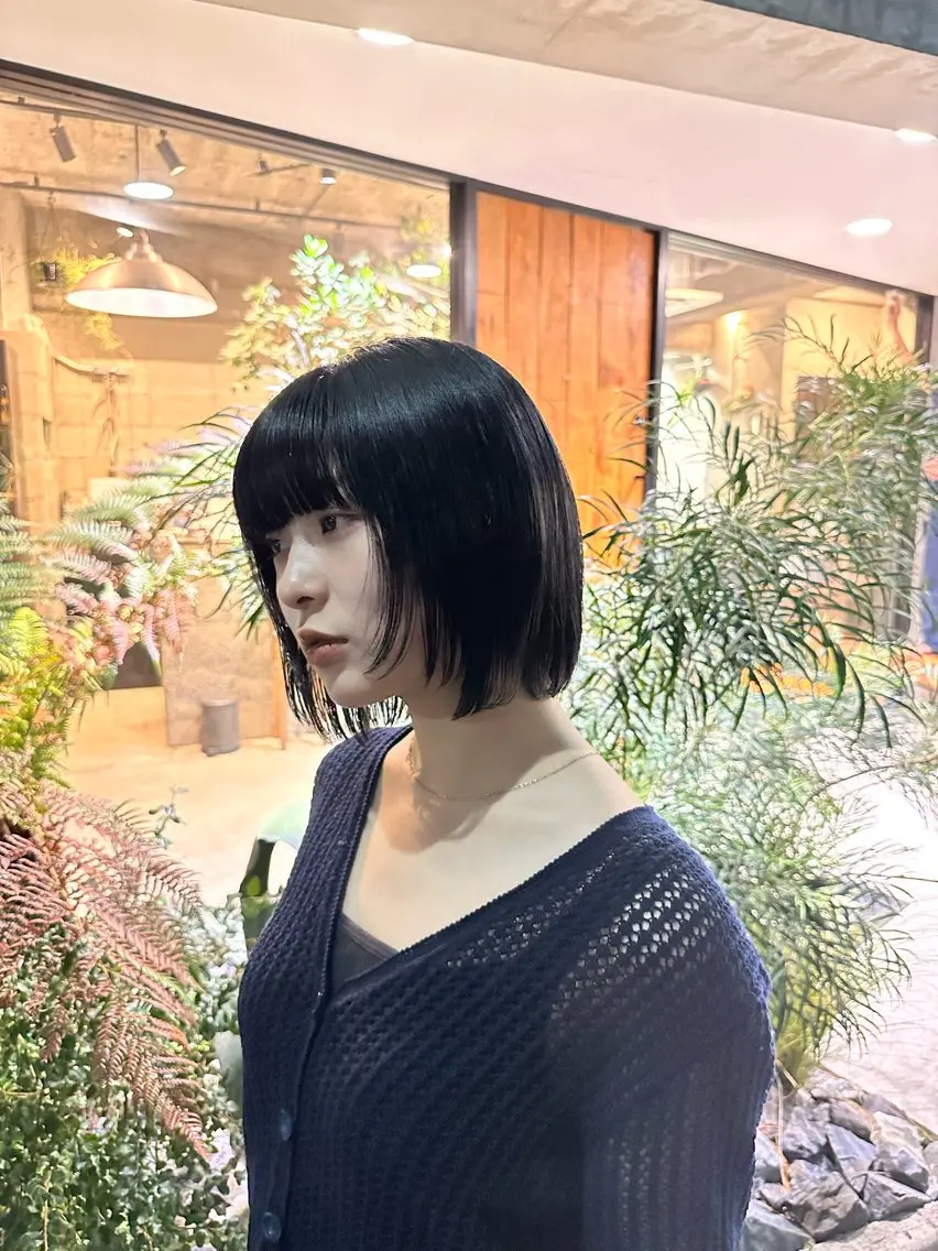 ショート ボブ レイヤーカット 小顔カット 栄/レイヤーカット /オリーブ/傑🦥のヘアスタイル