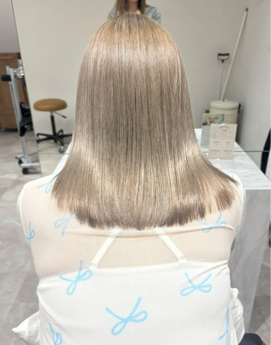 ミディアム 髪質改善 トリートメント トリートメント 古堅 一正のヘアスタイル