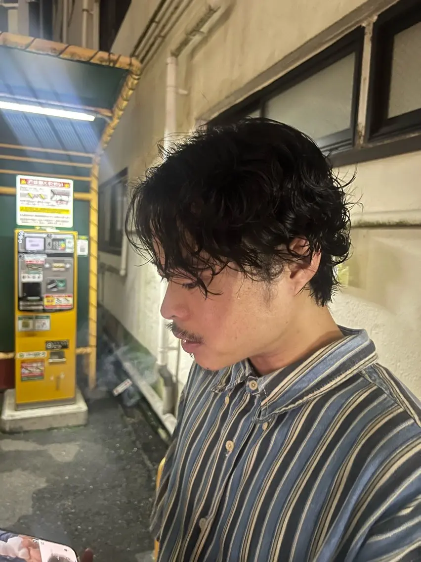 パーマ メンズ カット パーマ トリートメント ケンシロウ メンズパーマ特化のヘアスタイル