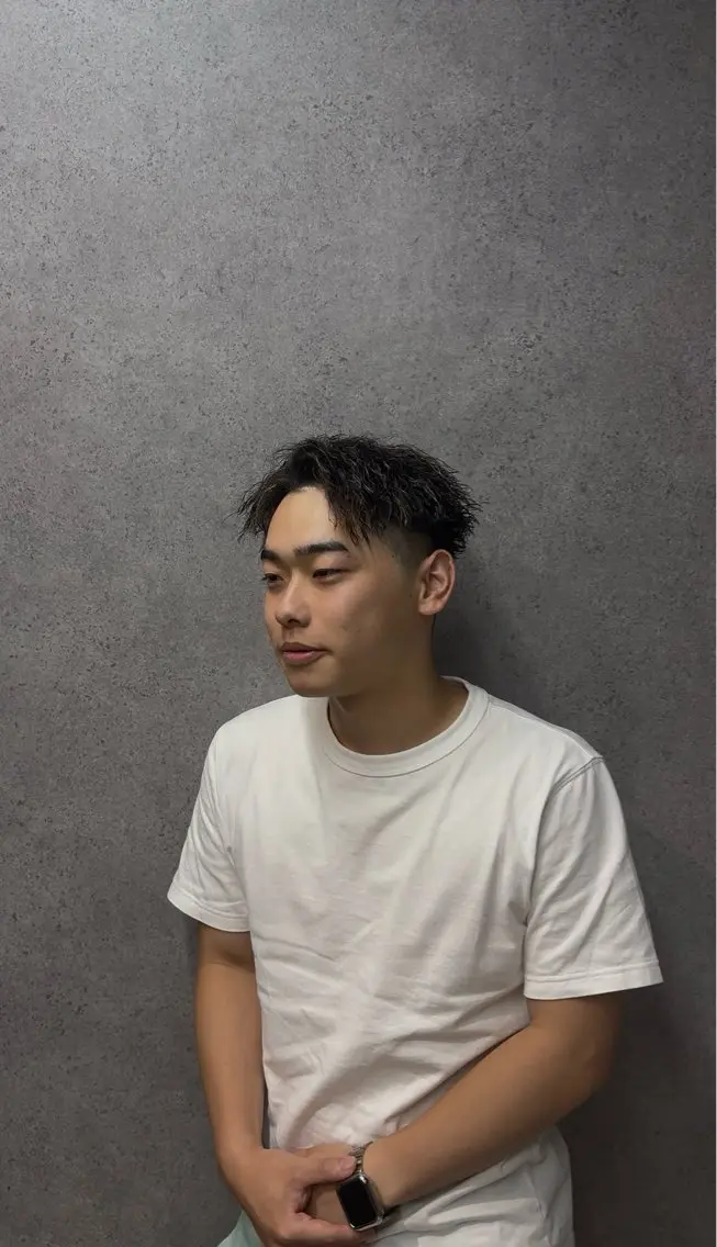 パーマ メンズ カット パーマ 小田桐 蓮のヘアスタイル