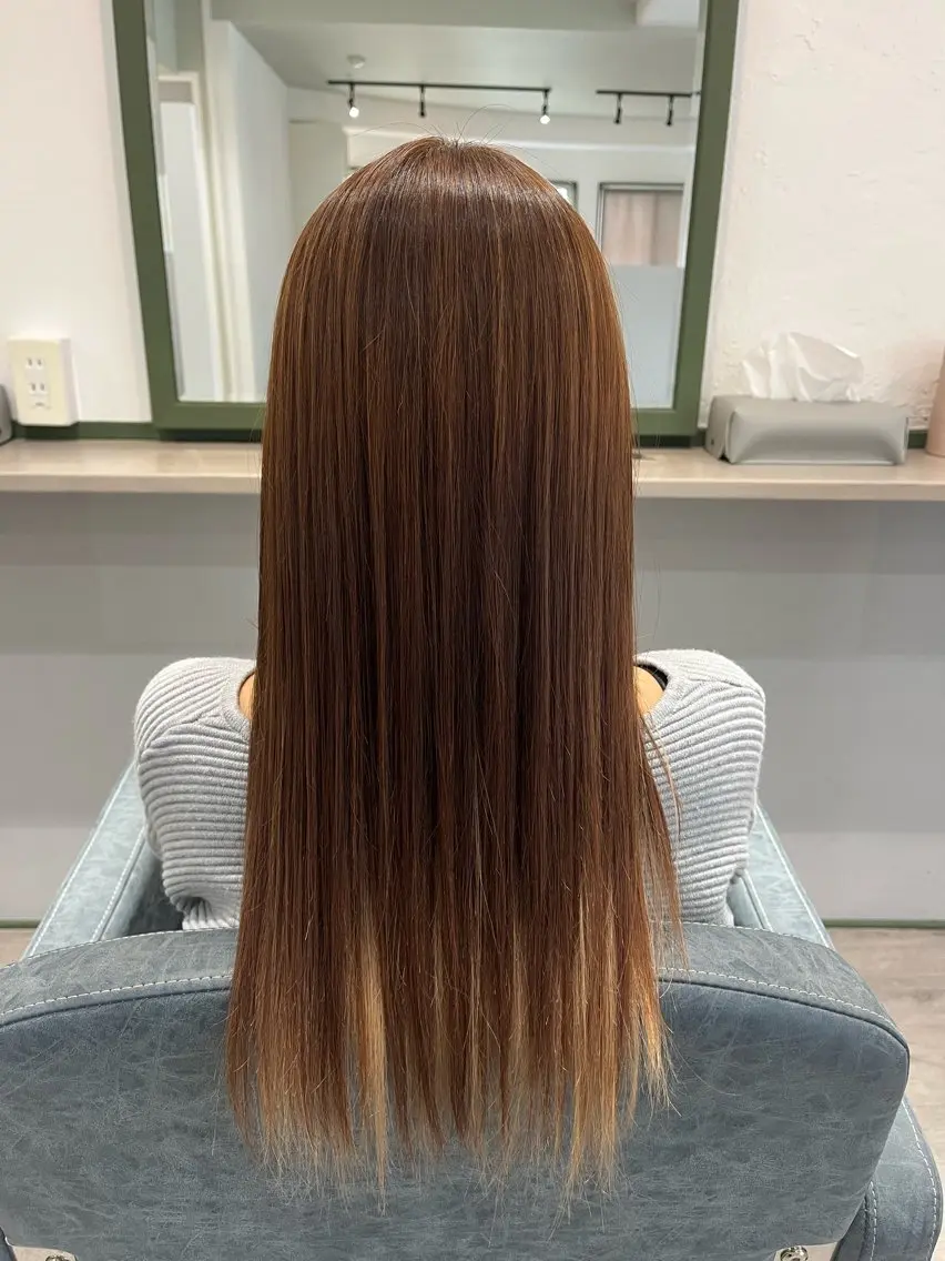 ロング カラー 宇良 祥子のヘアスタイル