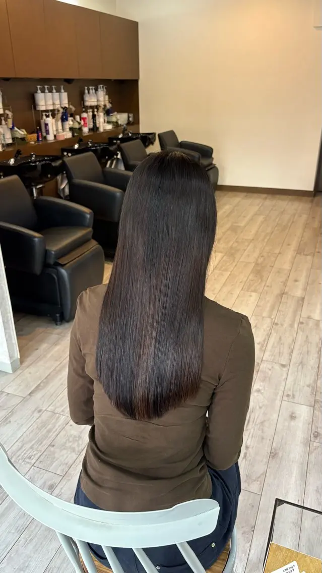 ロング なぎは/似合わせ・ ナチュラルカラーのヘアスタイル
