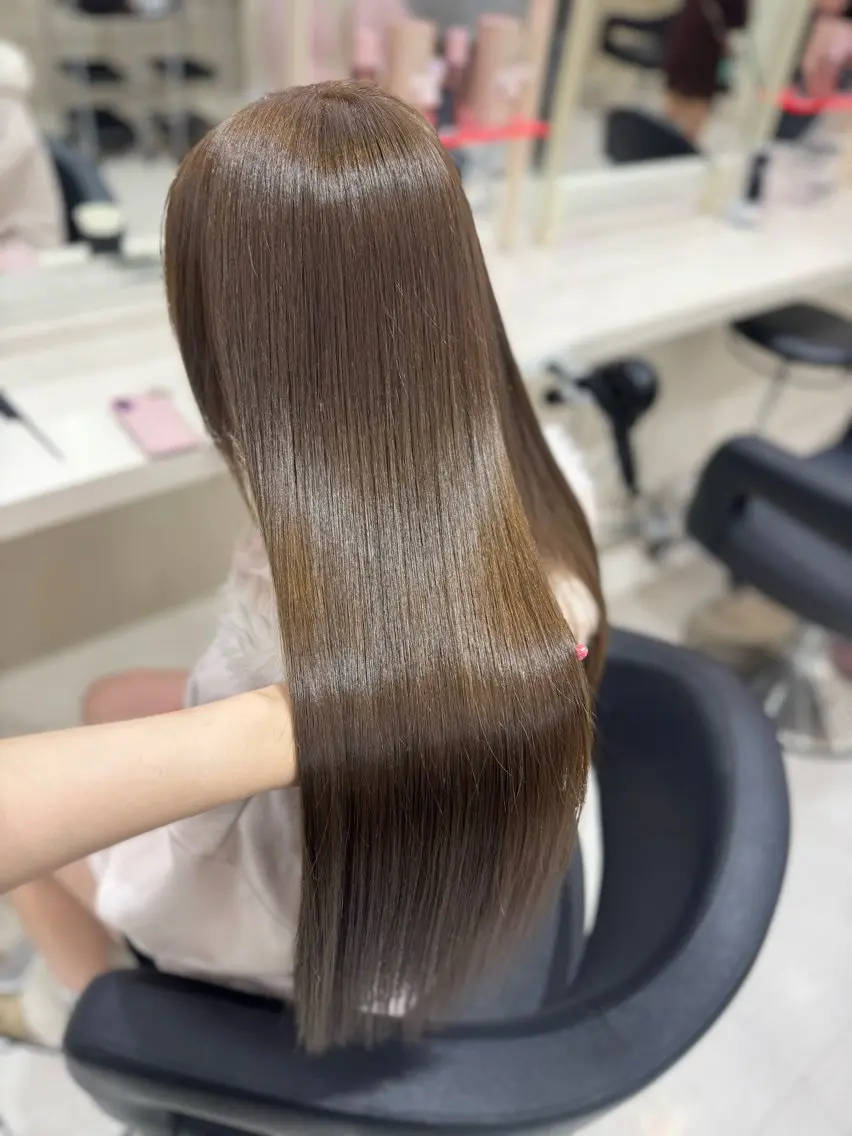 ロング カラー ヘアカラー 🤍韓国大人っぽ ベージュMAI🤍のヘアスタイル