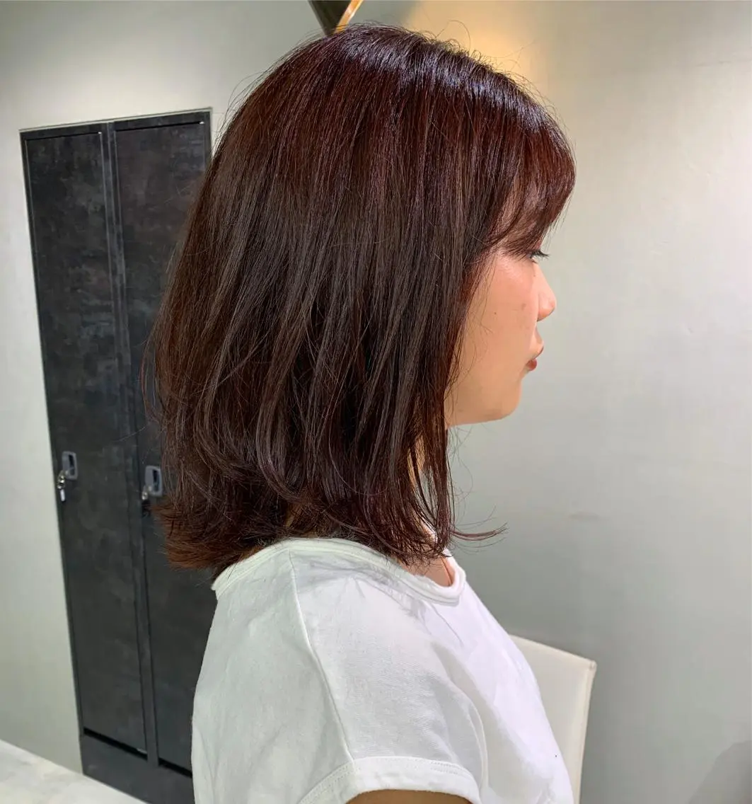 ミディアム カット ヘアカラー トリートメント 👑満足度1000% 重村 春奈👑のヘアスタイル