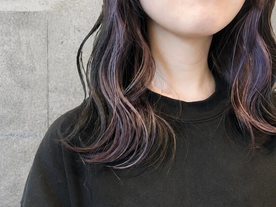 セミロング カラー 蓮見 友里のヘアスタイル