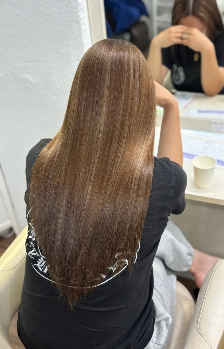 ロング ヘアカラー トリートメント エクステ/ハイトーン /ミサキのヘアスタイル